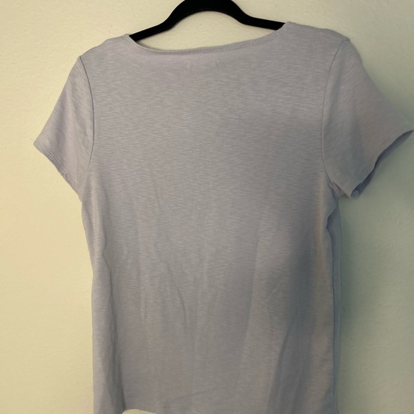 Madewell Soft Lavendar Scoop Neck Tee - Picture 2 of 4